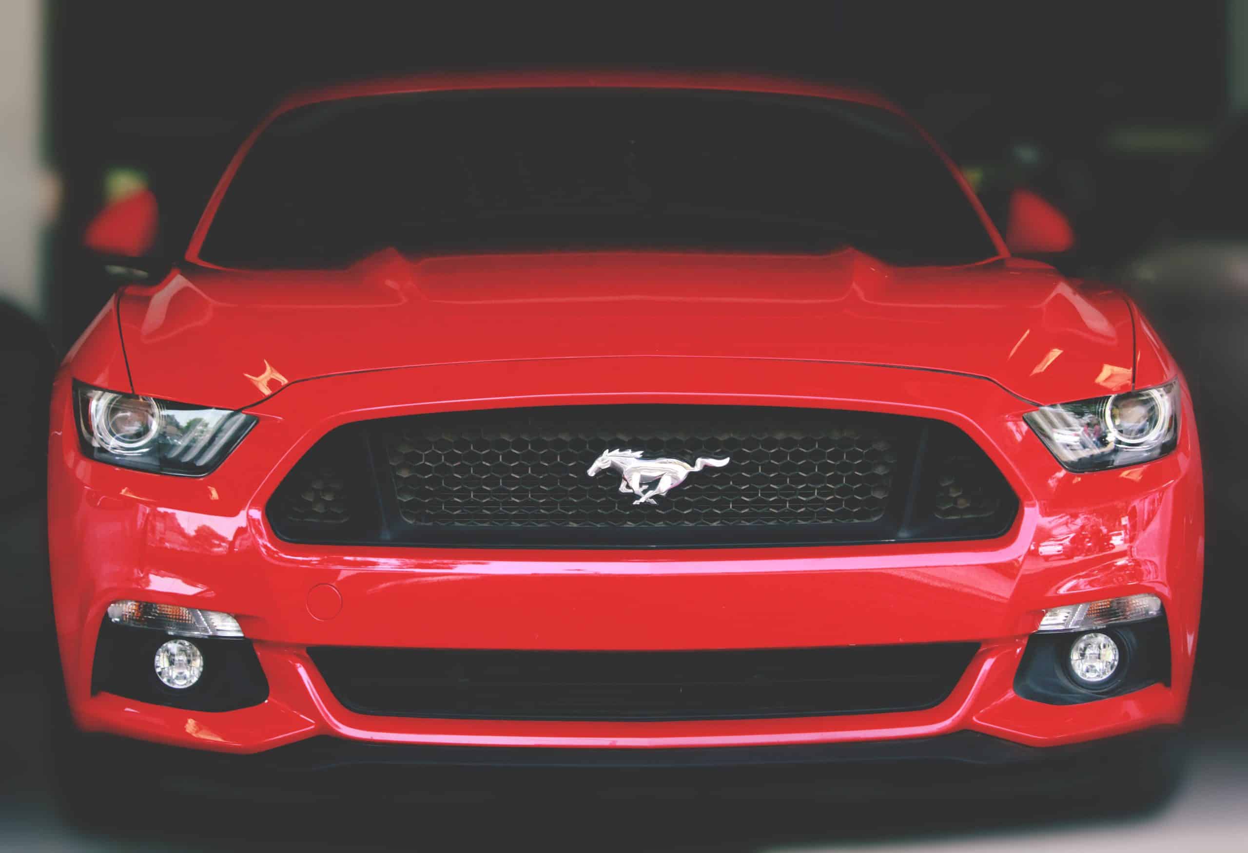 red ford mustang